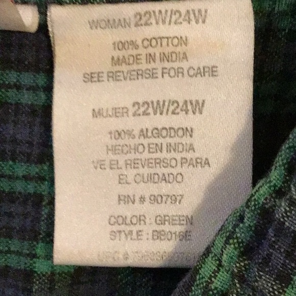 Vintage Bobbie Brooks Woman Holiday Christmas Shirt with Embroidery 22W/24W 3X - Picture 6 of 8